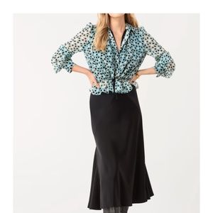 DVF Pilla Crinkle Chiffon Blouse